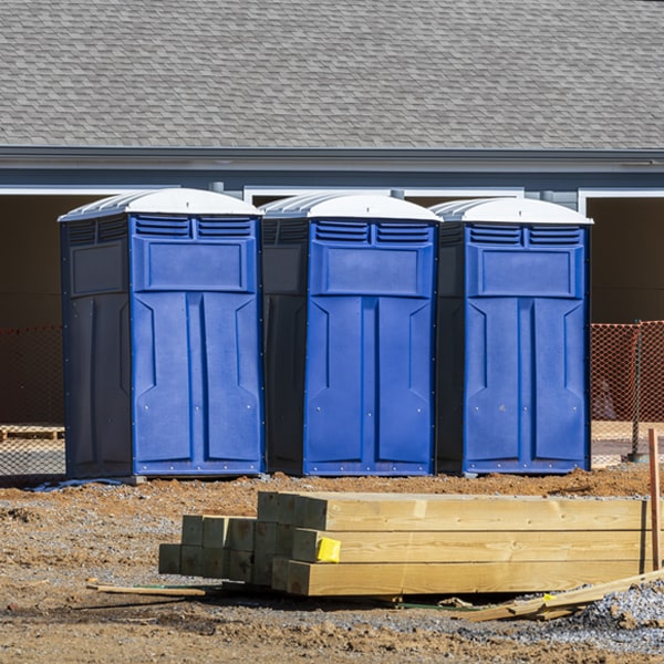 are there any restrictions on what items can be disposed of in the porta potties in Goshen